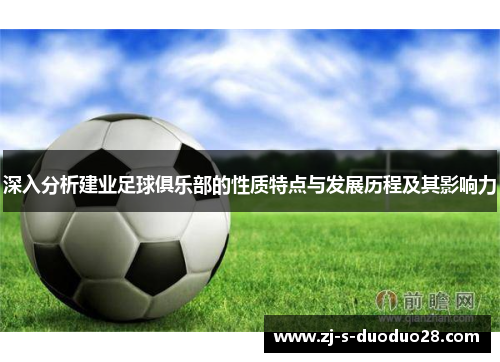 深入分析建业足球俱乐部的性质特点与发展历程及其影响力